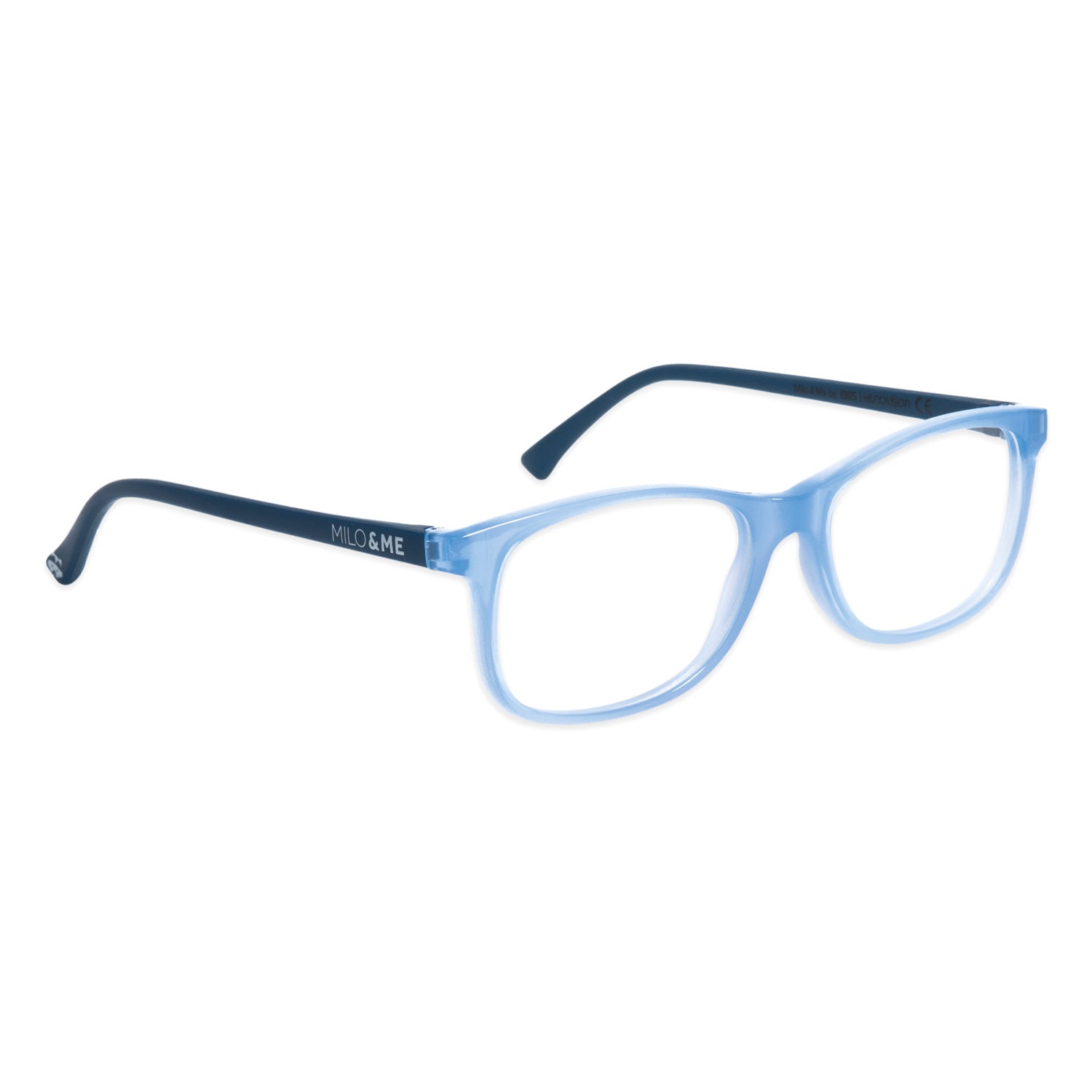 Milo & Me Kinderbrille Alex Denim HEllblau Dunkelblau 10 - 12 Jährige
