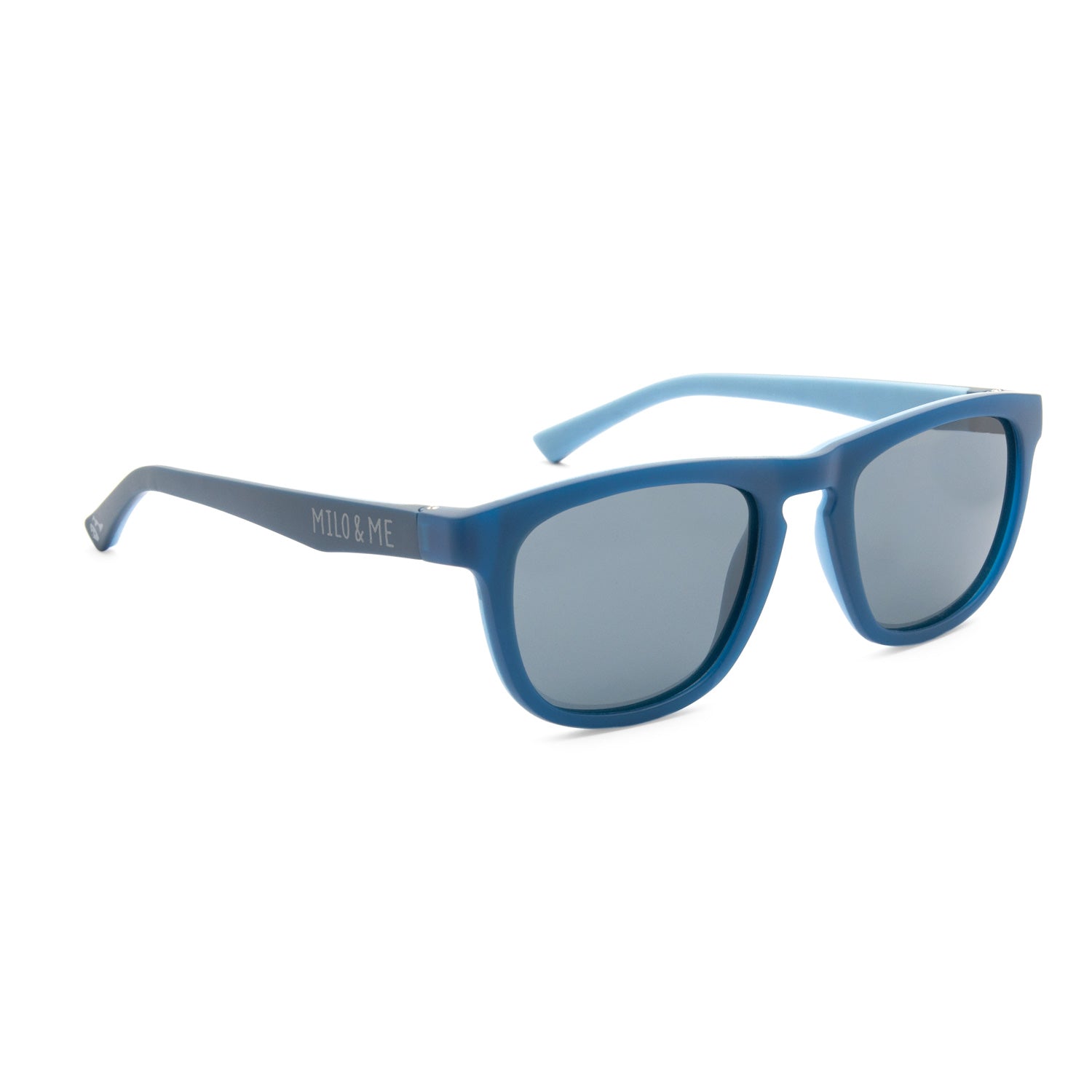 Milo & Me Kindersonnenbrille Dominique Dunkelblau Denim Hellblau 10 - 12 Jährige 
